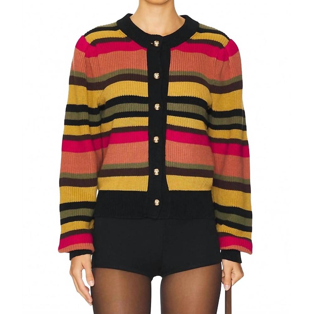 Nation LTD Multicolor Striped Cardigan